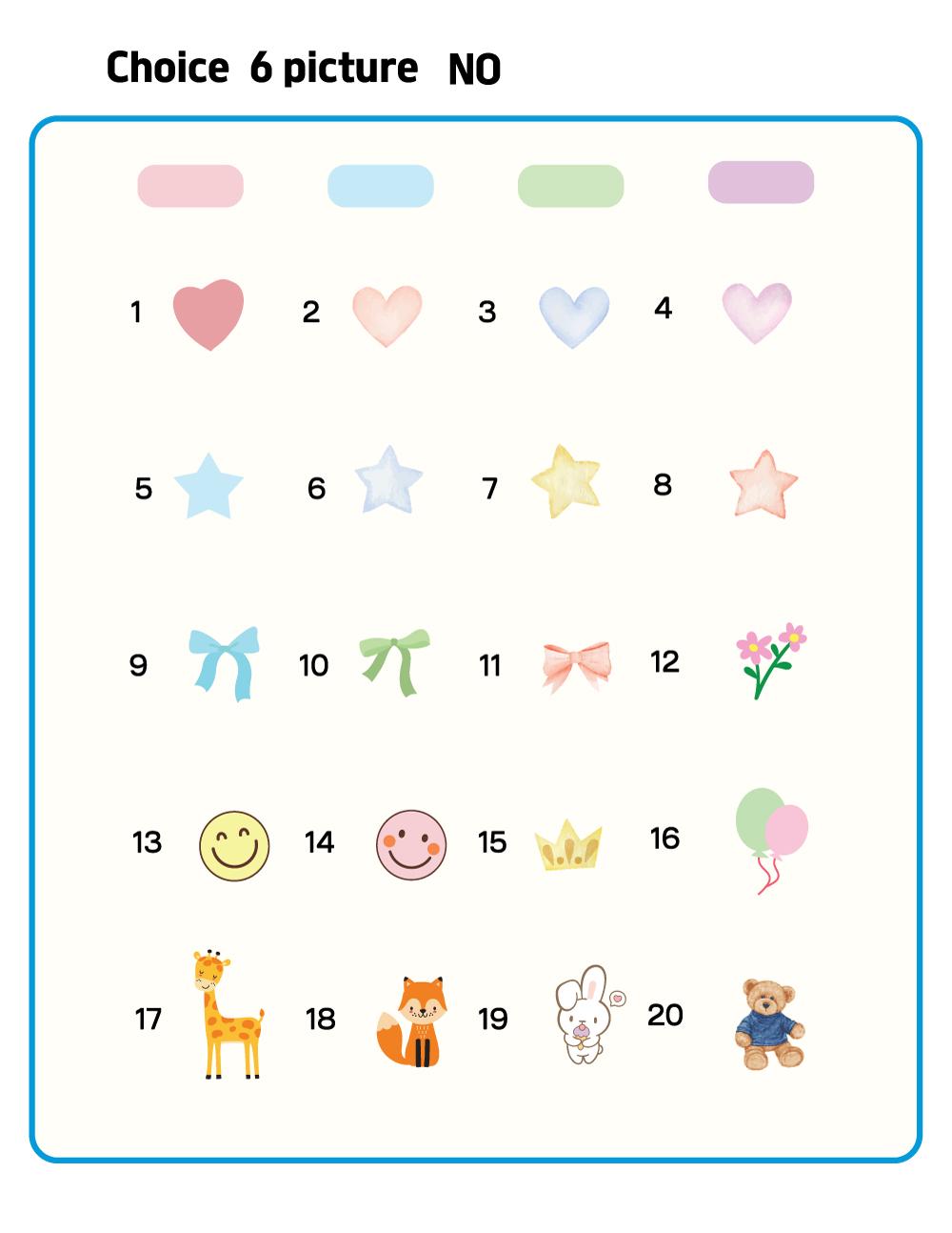 Custom Name Label Sticker Set – 40 Personalized Labels in 4 Sizes | Giraffe & Color Icons