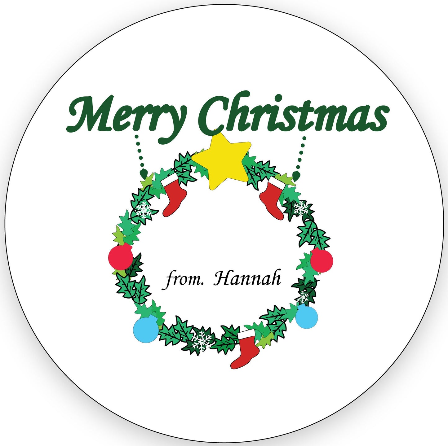 Custom Merry Christmas Mason Jar Labels, Christmas Canning Favor Stickers, Personalized Christmas Stickers, Treat Bag Stickers