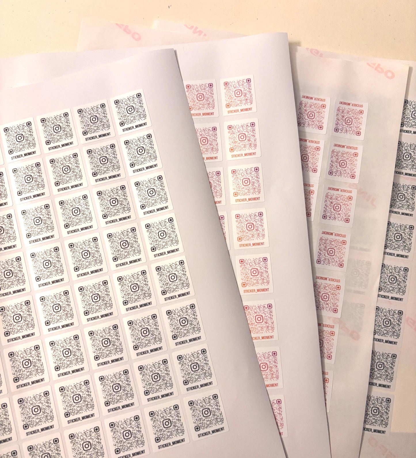 Custom QR Code Stickers – 56 Mini 1" Labels | Website, Instagram, Linktree, Menu, Social Media QR | Packaging Stickers | Waterproof or Matte