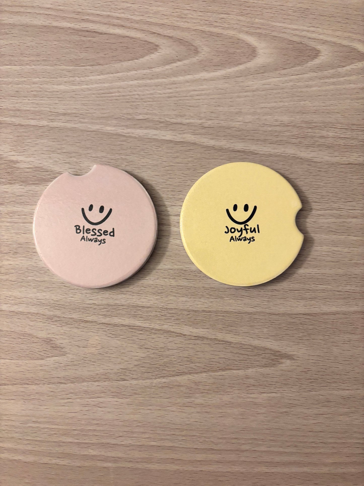Inspirational Car Coasters | Pastel Neoprene Set