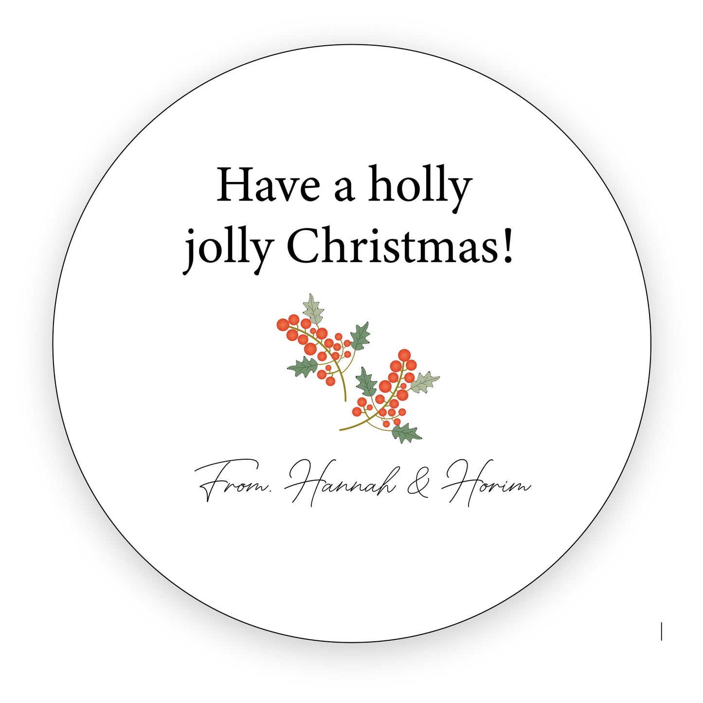 Custom Merry Christmas Mason Jar Labels, Christmas Canning Favor Stickers, Personalized Christmas Stickers, Treat Bag Stickers