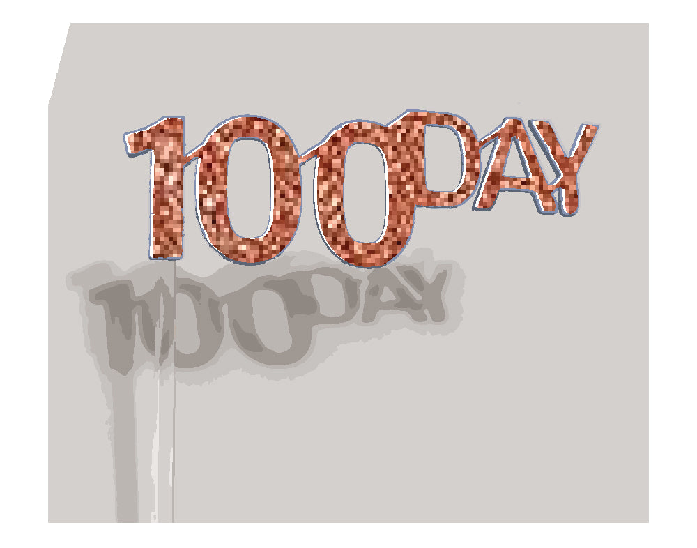 100 Days Party Cake Topper – Korean Baek-il Celebration Decor, Handmade 100 Days Cake Topper – Baby’s First Milestone Party ,