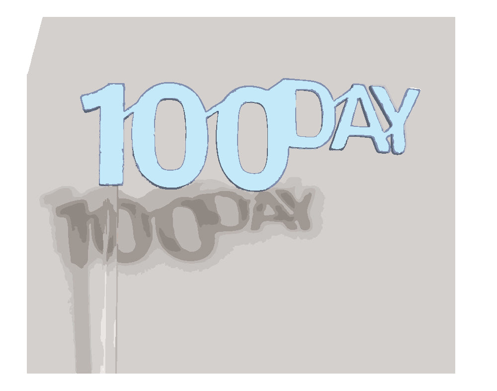 100 Days Party Cake Topper – Korean Baek-il Celebration Decor, Handmade 100 Days Cake Topper – Baby’s First Milestone Party ,