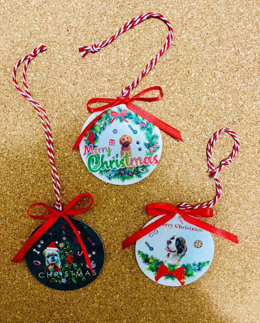 Custom Family Christmas Acrylic Ornament | Personalized Photo Christmas Ornament | Gift for Family, Friends | Xmas Decor with Your Photo