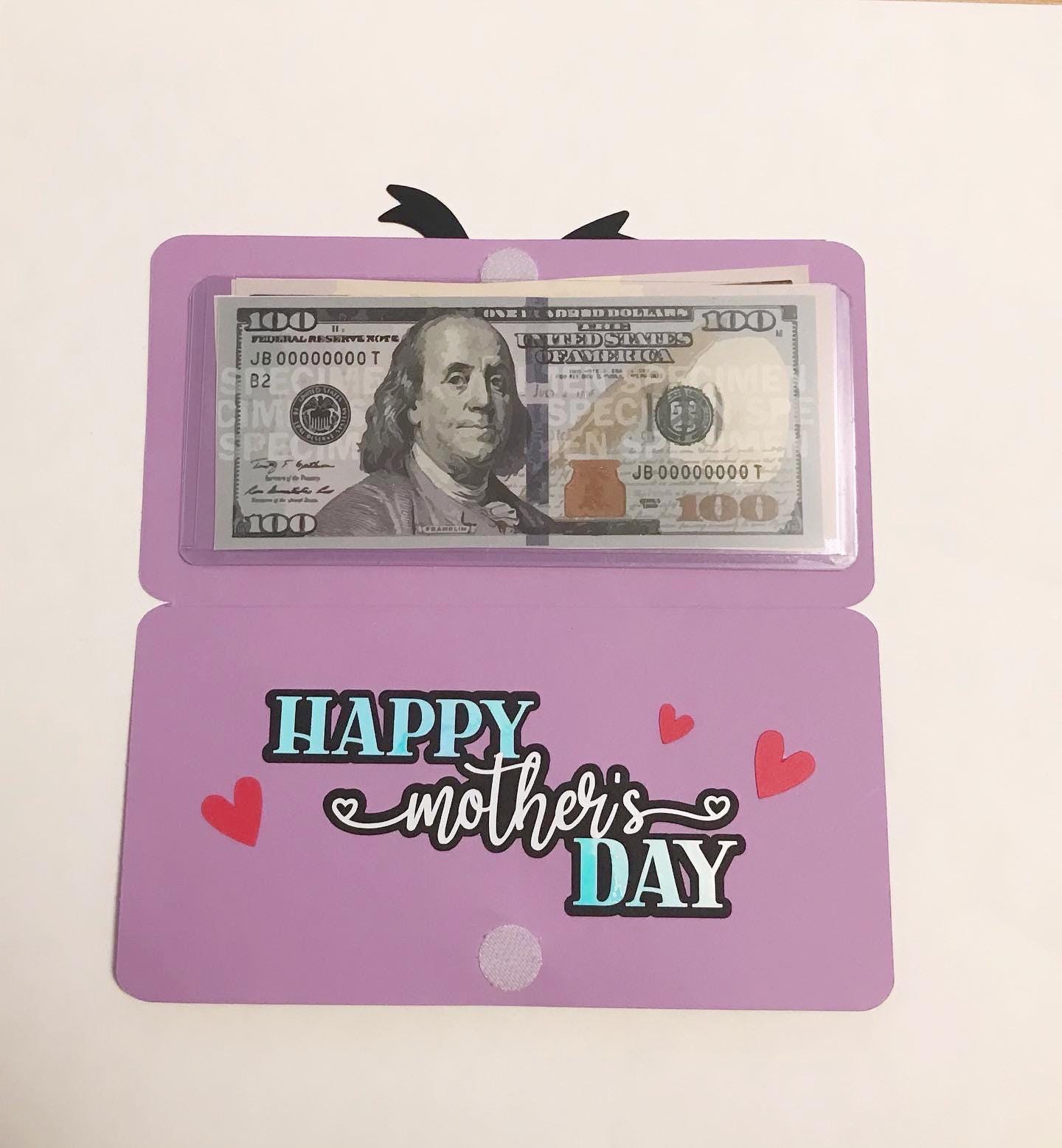 Custom Money Holder Card – Cash Gift Envelope for Any Occasion, Birthday, Graduation, Mother’s Day, Congrats, Multiple Colors
