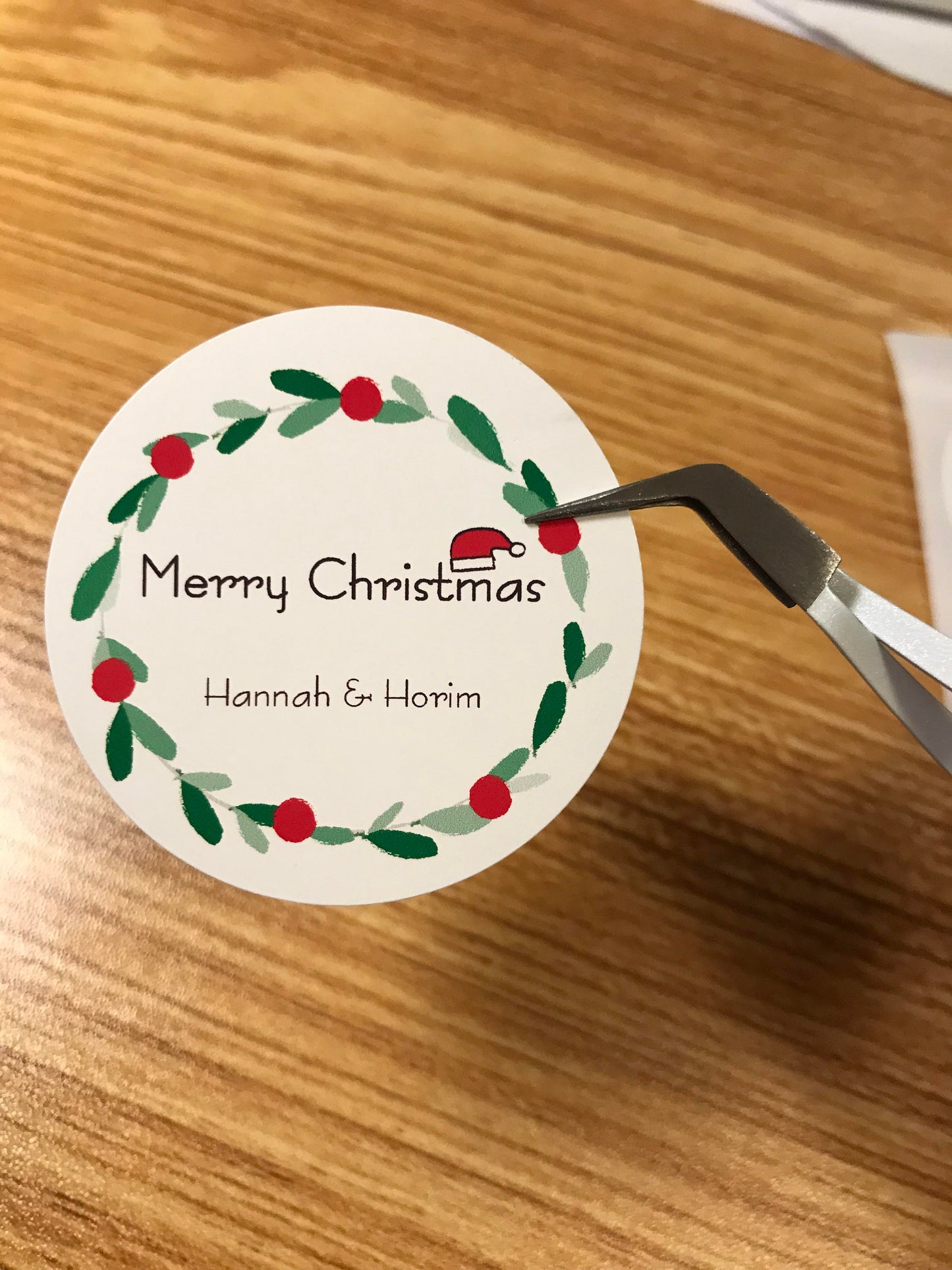 Custom Merry Christmas Mason Jar Labels, Christmas Canning Favor Stickers, Personalized Christmas Stickers, Treat Bag Stickers