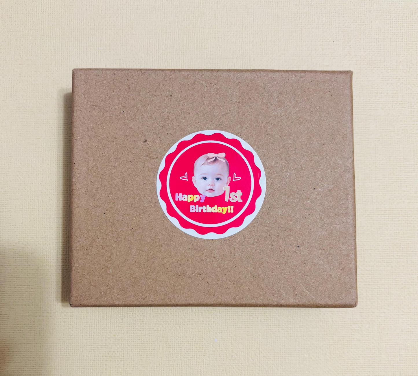 Personalized First Birthday Sticker – Custom Doljanchi Photo Sticker, Hanbok, Boy or Girl, 1st Birthday Party Favor, 첫 돌, 4 Design Choices