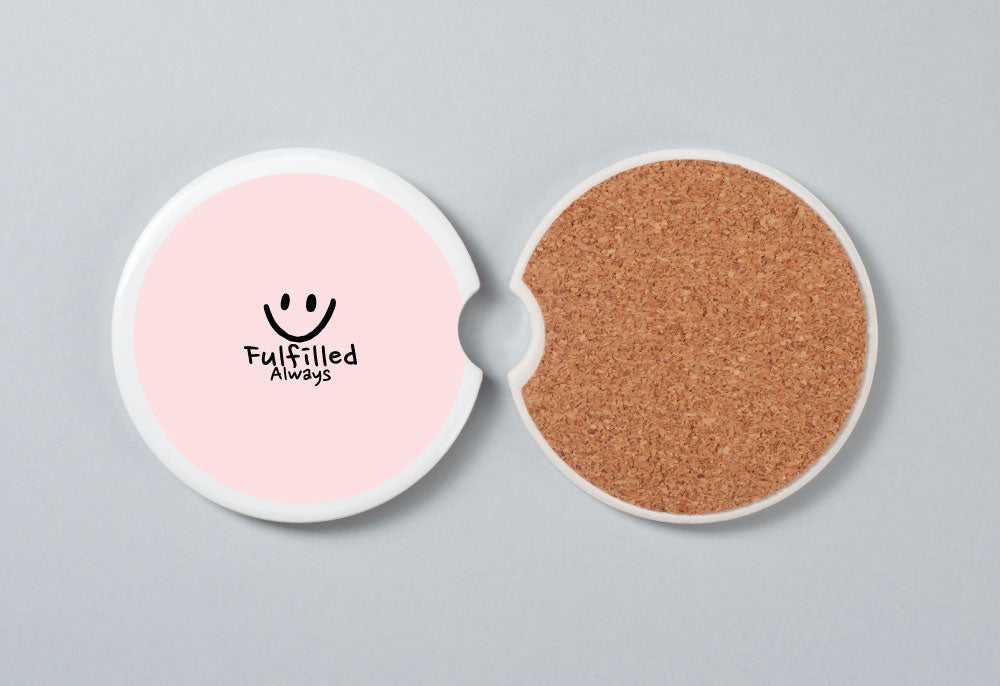 Inspirational Car Coasters | Pastel Neoprene Set