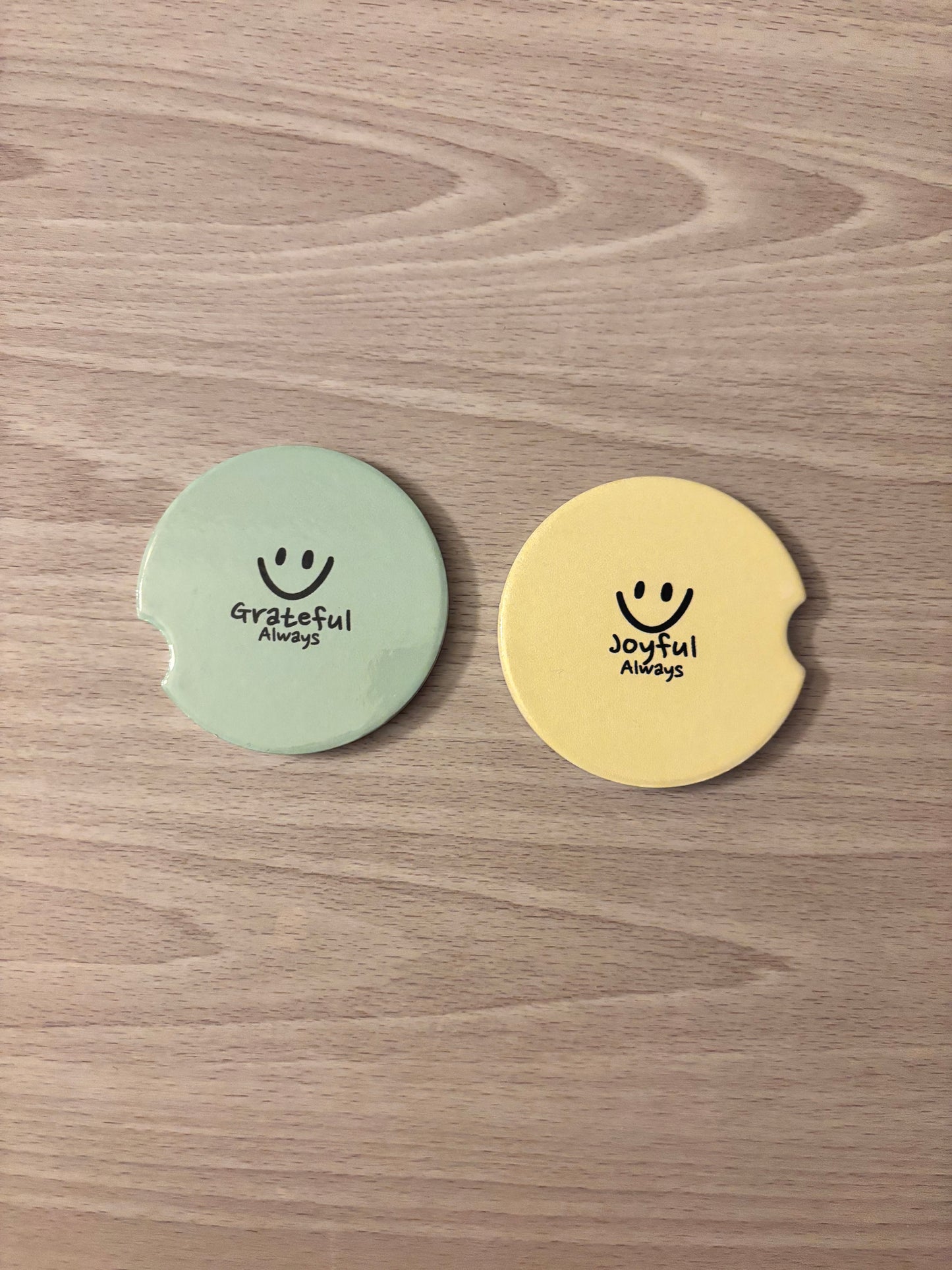 Inspirational Car Coasters | Pastel Neoprene Set