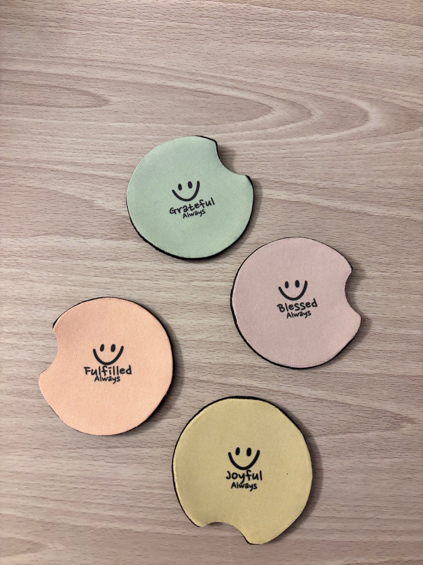 Neoprene Car Coaster Set of 2 | Always Series | Absorbent Car Accessories