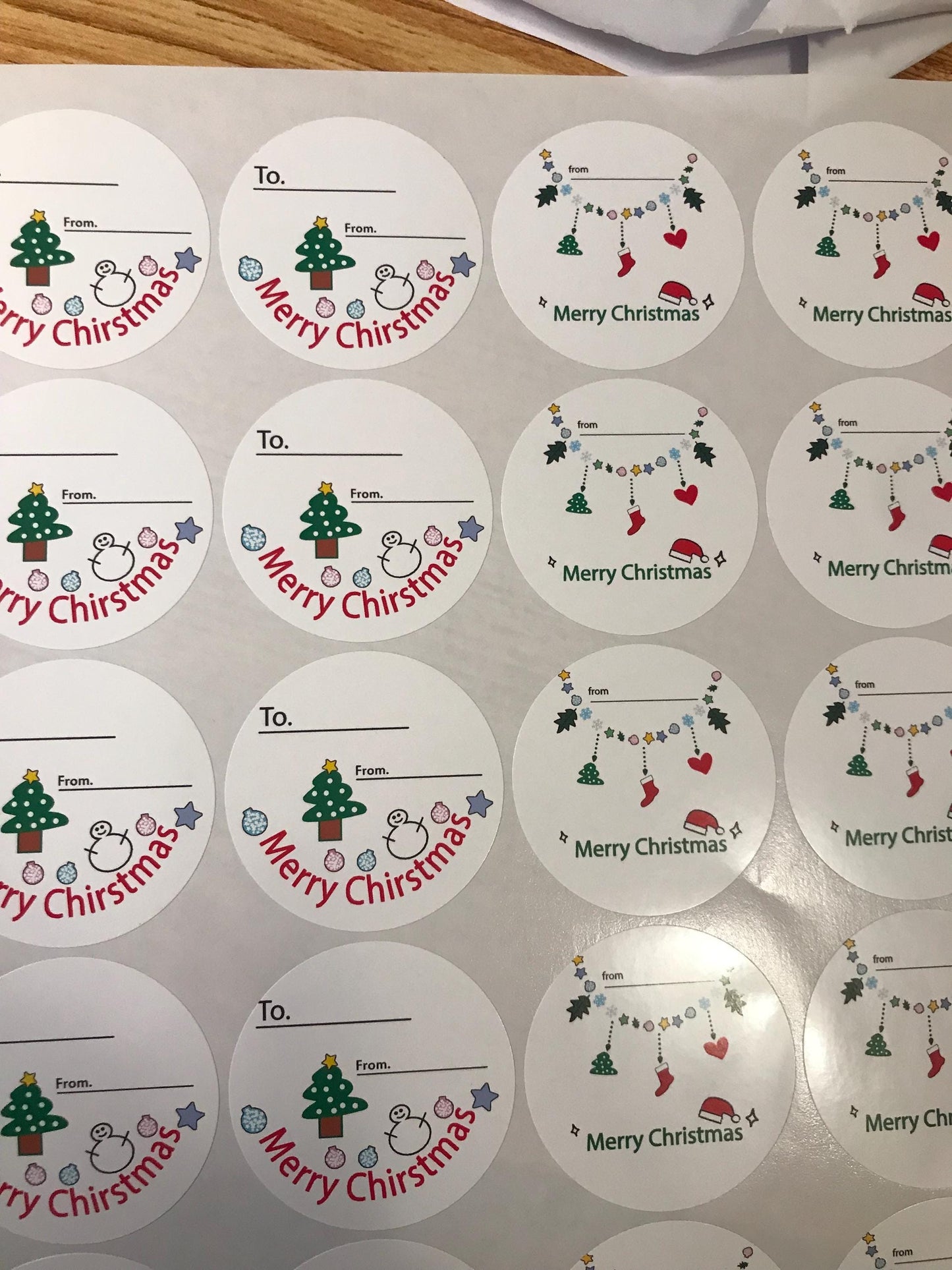 Custom Merry Christmas Mason Jar Labels, Christmas Canning Favor Stickers, Personalized Christmas Stickers, Treat Bag Stickers